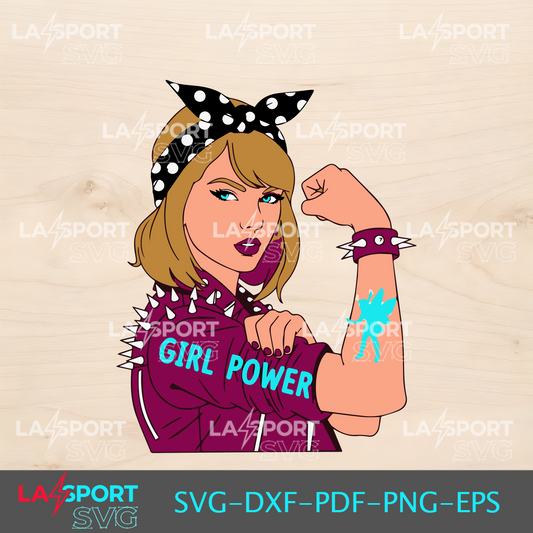 Girl Power Taylor Swift SVG - Cricut Design